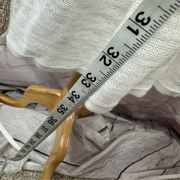 Chico's Cream Tan poncho Shrug sweater Textured Trim sz L/XL pull over v-neck - Picture 4 of 11